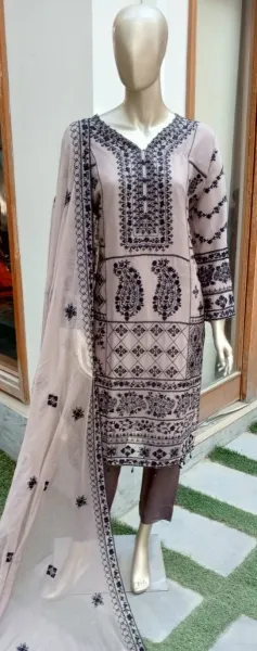 Pakistani Original Schick Chiffon Stitched 2 Pcs _ Museum 
